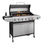 Preview: BBQ Hero Gasgrill 6-Brenner Ak Gussrost, 95x41 cm, mit Unterschrank, 915089